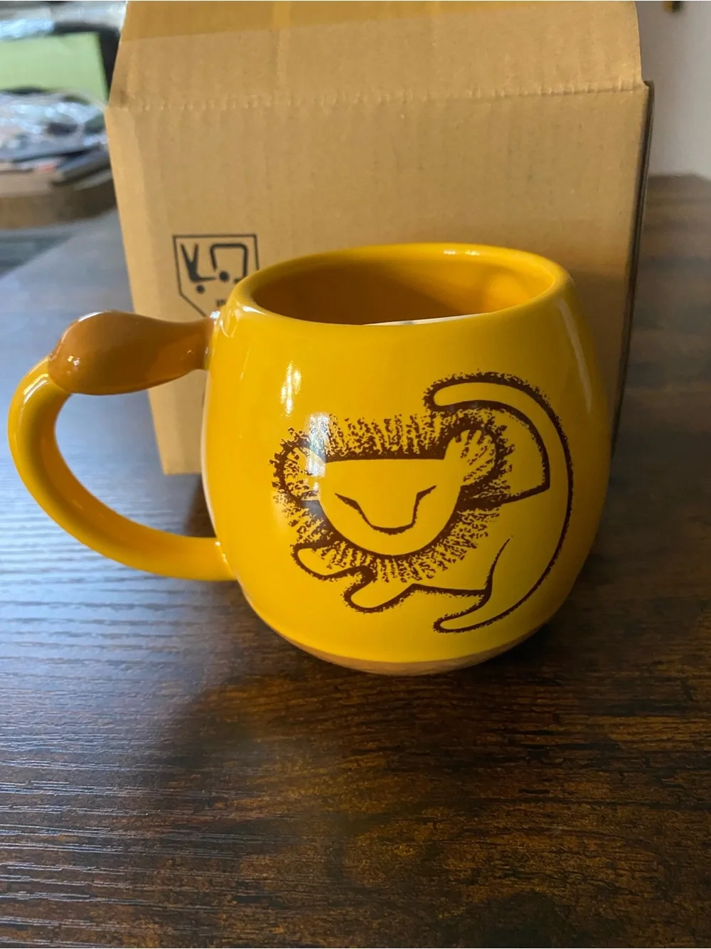 Disney The Lion King Simba Yellow Ceramic Mug